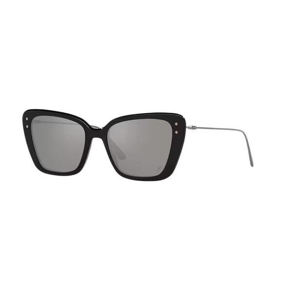 DIOR Butterfly Sunglasses MISSDIOR B5F 56mm Shiny Black Solid NWT - Picture 1 of 9